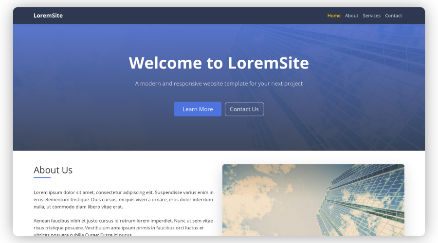 LoremSite screenshot